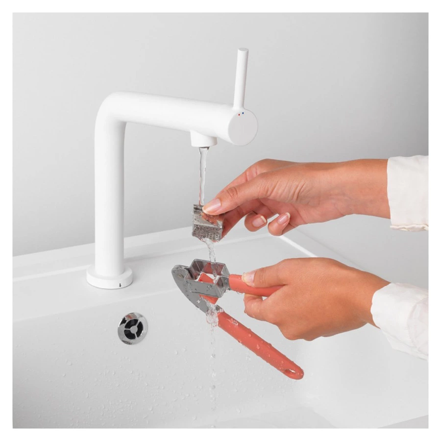 Пресс для чеснока Brabantia Tasty+ 18см, ручки терракотовый пластик