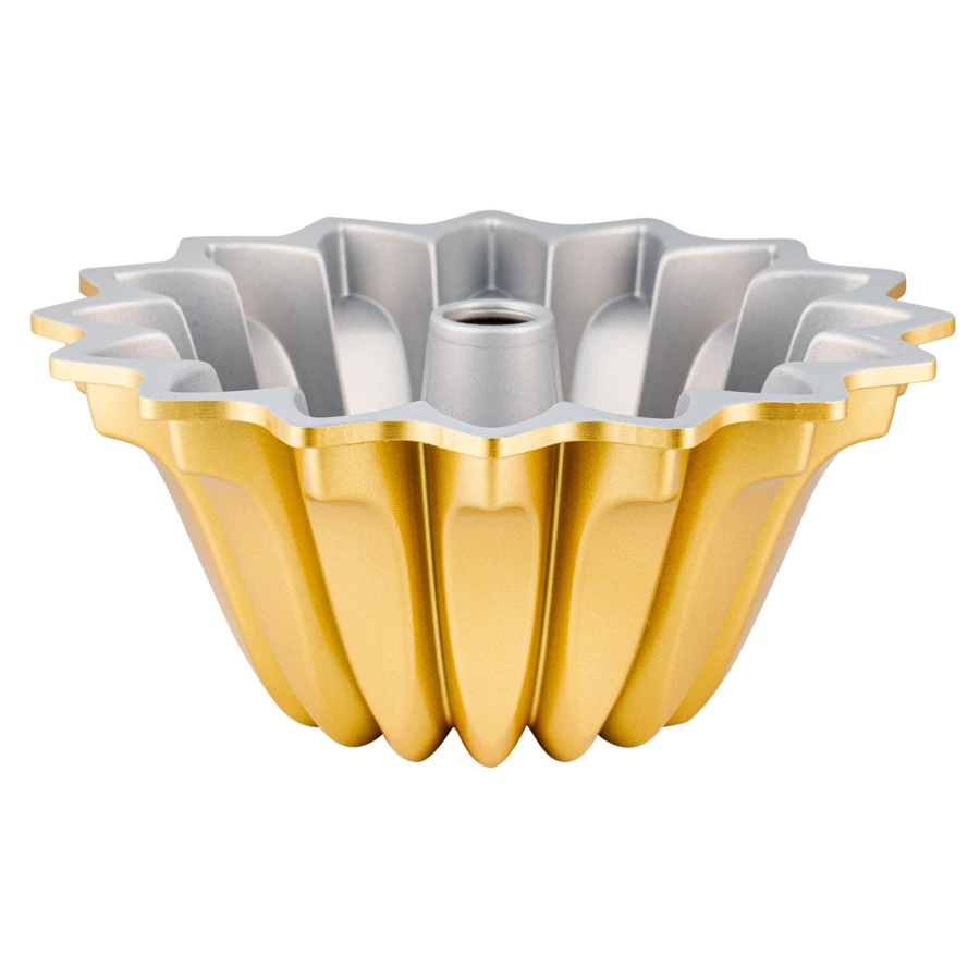 Форма для выпечки 3D Nordic Ware Цветок Лотоса 1,2 л, литой алюминий, золотая