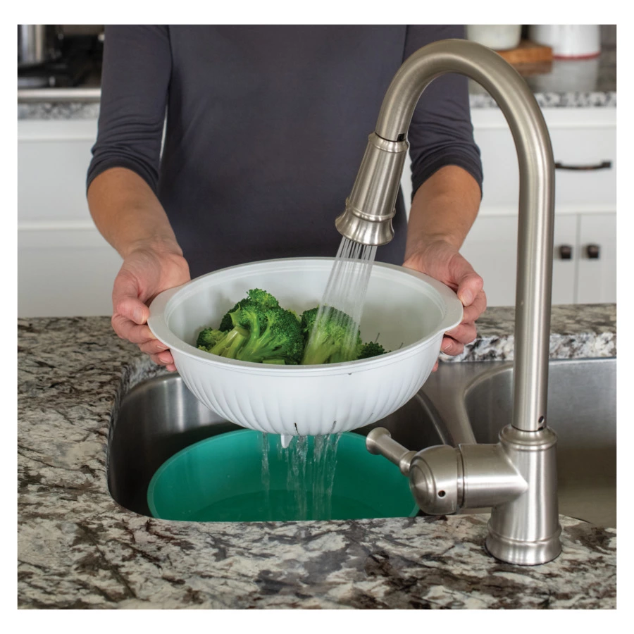 Набор Nordic Ware дуршлаг 3,8л, чаша 4,7л, крышка, пластик