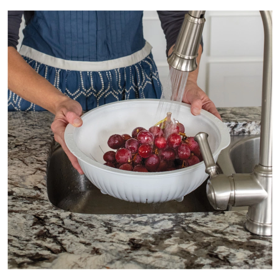 Набор Nordic Ware дуршлаг 3,8л, чаша 4,7л, крышка, пластик