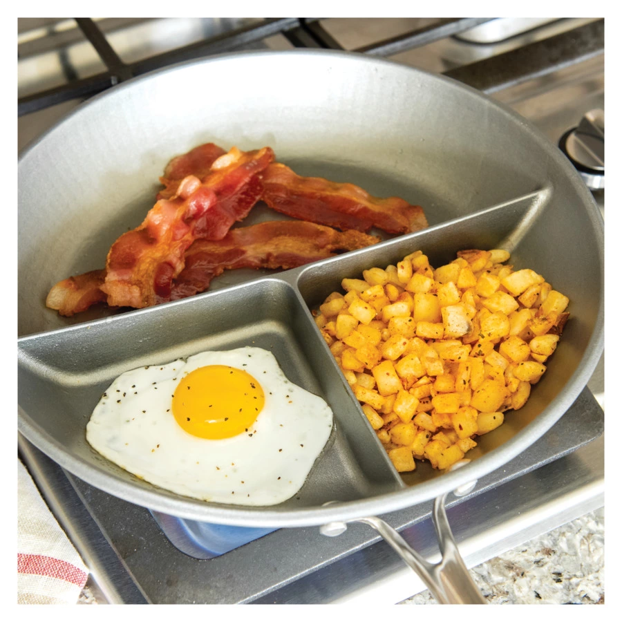 Сковорода с тремя секциями Nordic Ware 31х5,4см, антипригарная, алюминий