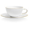Чашка чайная с блюдцем Mix&Match Синергия. Золотой кант 250 мл, костяной фарфор