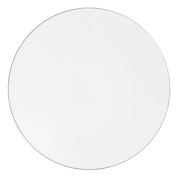 Тарелка обеденная Mix&Match Синергия Платиновый кант 28см, костяной фарфор