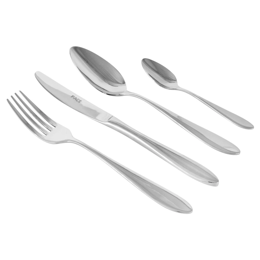 Набор столовых приборов Face Jasmine на 6 персон 24 предмета,  деревянная коробка