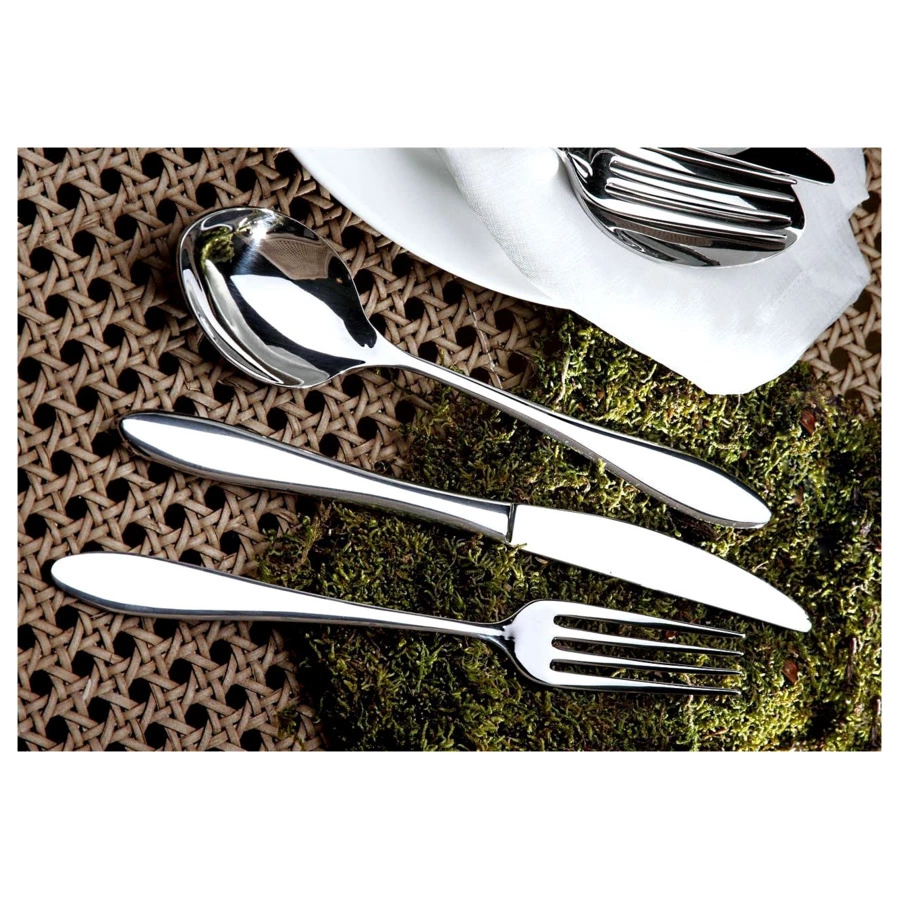 Набор столовых приборов Face Jasmine на 6 персон 24 предмета,  деревянная коробка