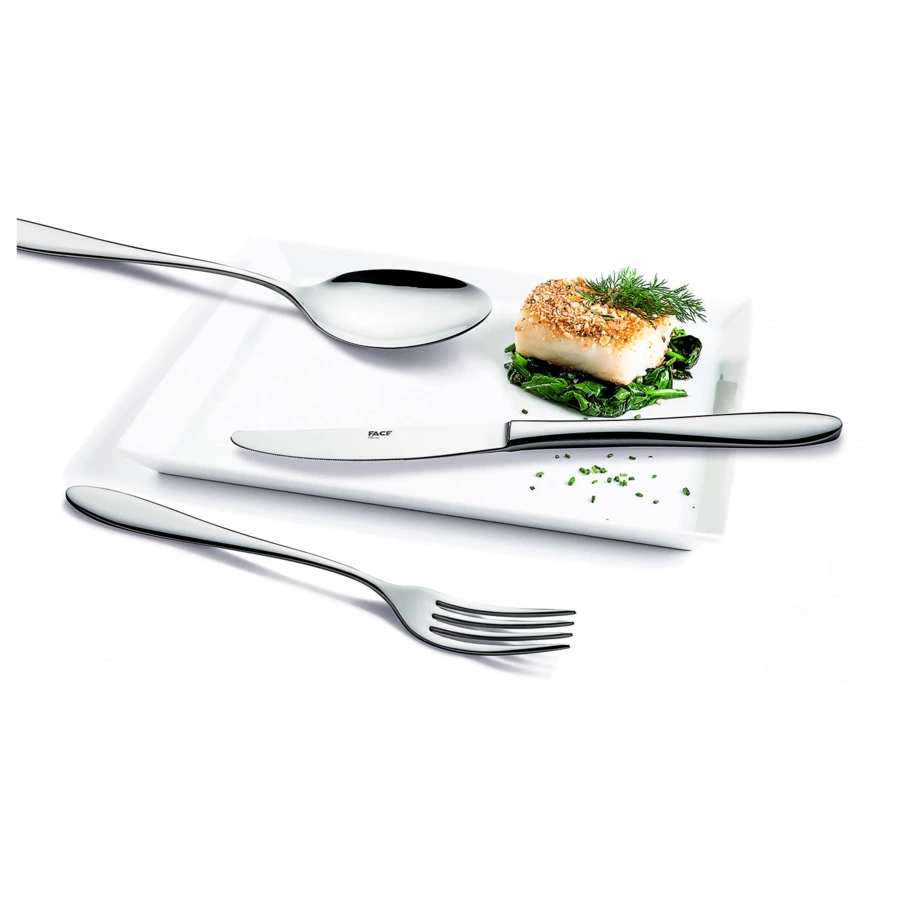 Набор столовых приборов Face Jasmine на 6 персон 24 предмета,  деревянная коробка