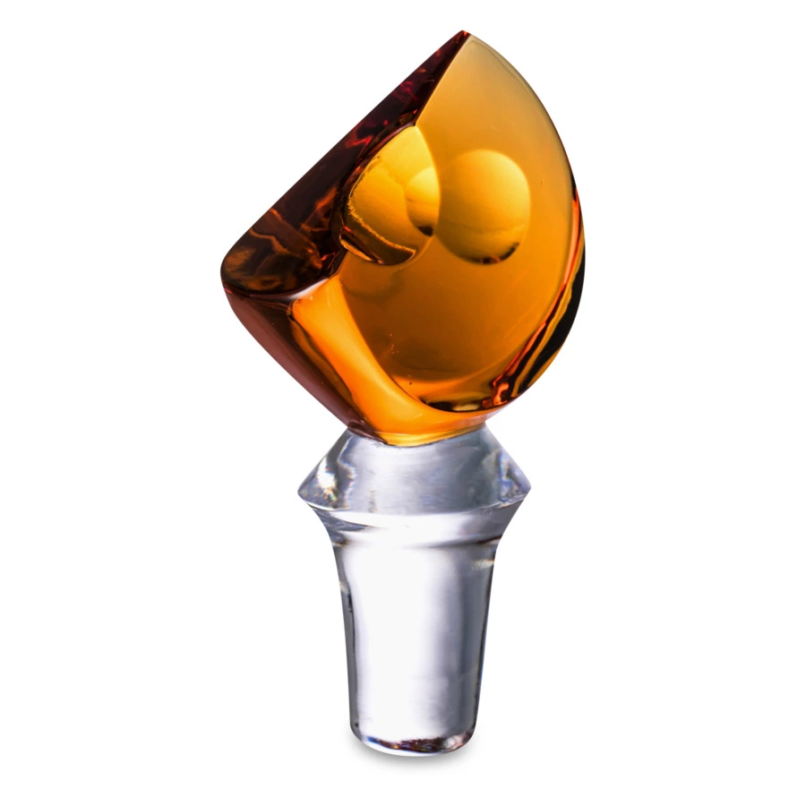 Графин ГХЗ Мышка 1,2 л, хрусталь,  прозрачный с янтарем