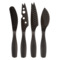 Набор мини-ножей для всех видов сыра Boska Монако+ 19х19см, 4шт, сталь,, чёрный, п/к