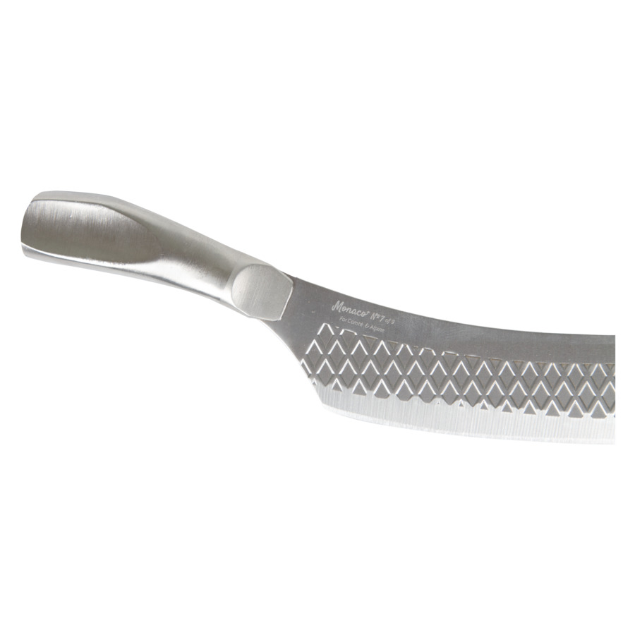 Нож для твёрдого и полутвёрдого сыра Boska Монако+ с двумя ручками 29х8см, сталь нержавеющая