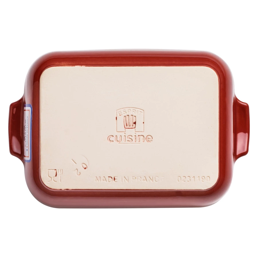 Форма для запекания прямоугольная Esprit de cuisine  19,5x13 см, 500 мл, керамика, малиновая