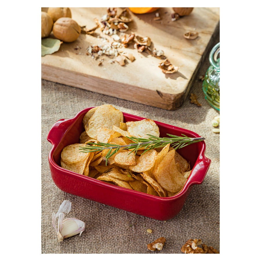 Форма для запекания прямоугольная Esprit de cuisine  19,5x13 см, 500 мл, керамика, малиновая