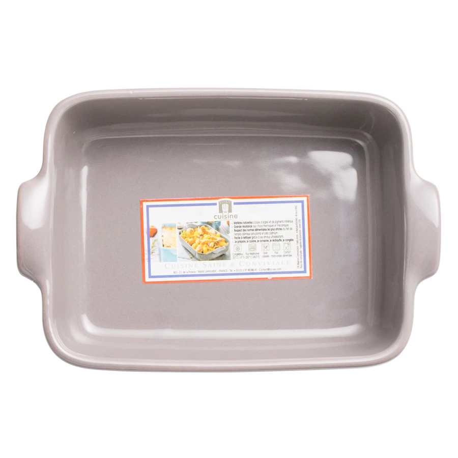 Форма для запекания прямоугольная Esprit de cuisine 19,5x13 см, 500 мл, керамика, темно-серая