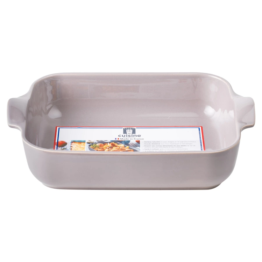 Форма для запекания прямоугольная Esprit de cuisine 25x17 см, 1,1 л, керамика, темно-серая
