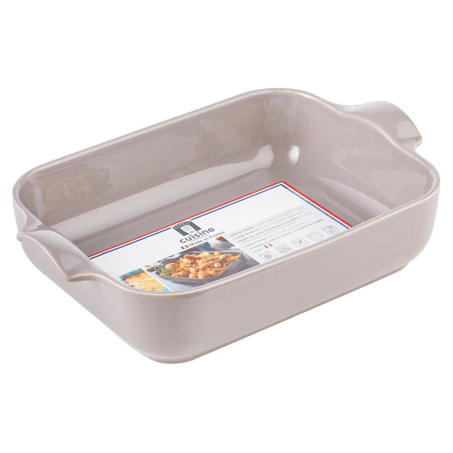 Форма для запекания прямоугольная Esprit de cuisine 25x17 см, 1,1 л, керамика, темно-серая