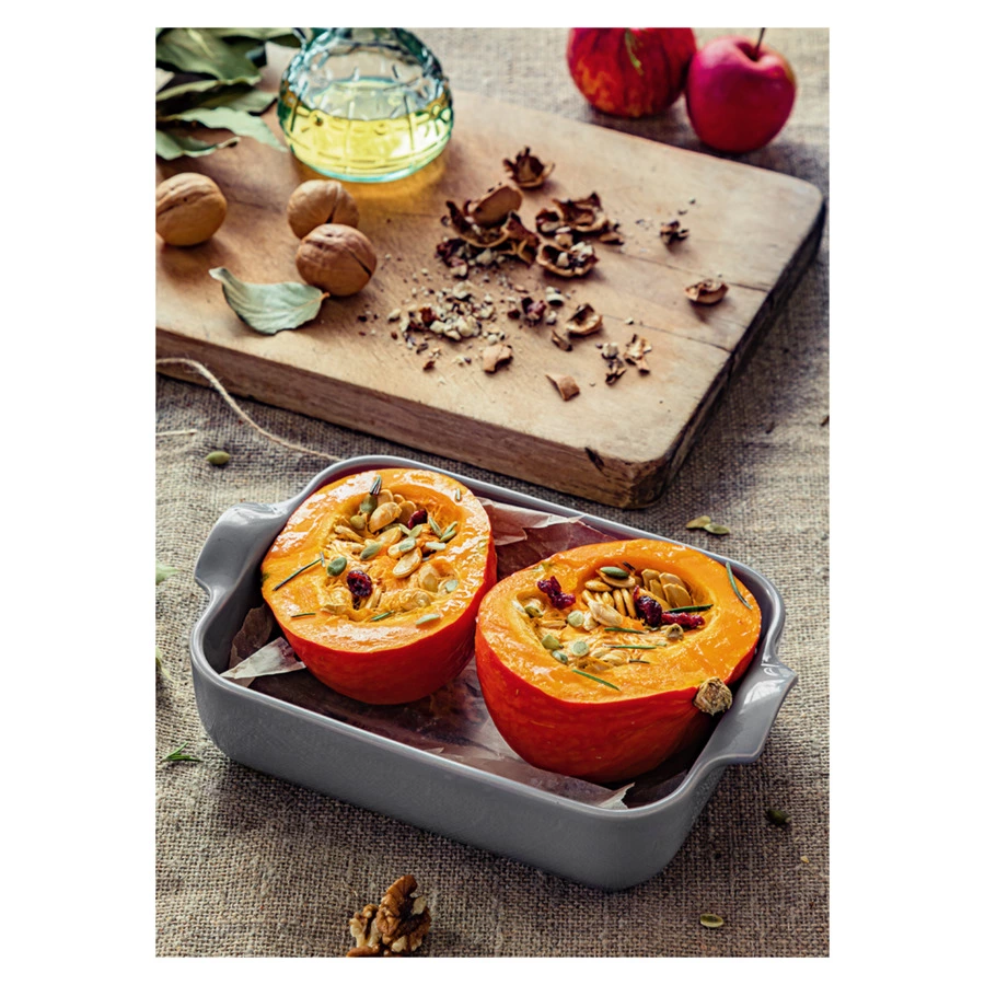 Форма для запекания прямоугольная Esprit de cuisine 25x17 см, 1,1 л, керамика, темно-серая