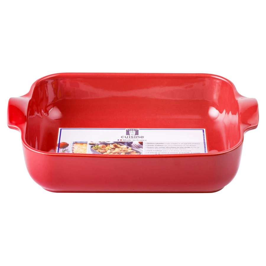 Форма для запекания прямоугольная Esprit de cuisine 32x21 см, 2,3 л, керамика, малиновая