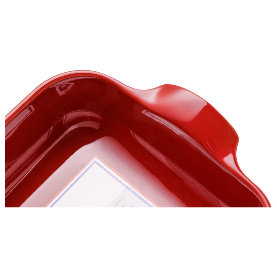 Форма для запекания прямоугольная Esprit de cuisine 32x21 см, 2,3 л, керамика, малиновая