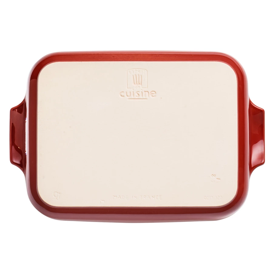 Форма для запекания прямоугольная Esprit de cuisine 32x21 см, 2,3 л, керамика, малиновая