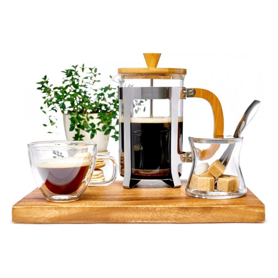 Френч-пресс Walmer Bamboo 800 мл, сталь нержавеющая