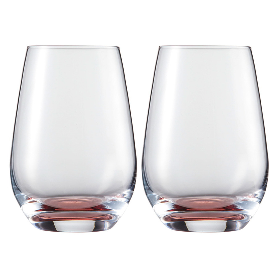 Набор бокалов для воды Zwiesel Glas Прикосновение цвета 397 мл, 2 шт, красный, п/к стакан schott zwiesel sensa 500 мл