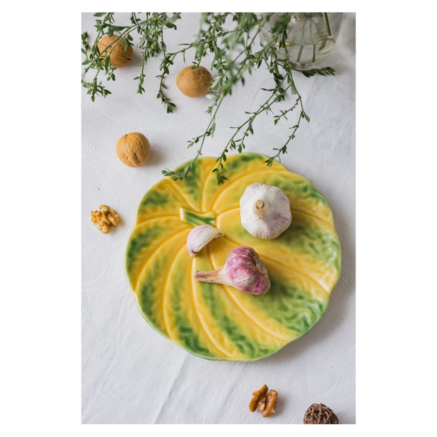 Тарелка закусочная Bordallo Pinheiro Тыква 22 см, керамика