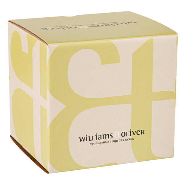 Коробка с печатью Williams Oliver 15х15х15 см, офсетный лак