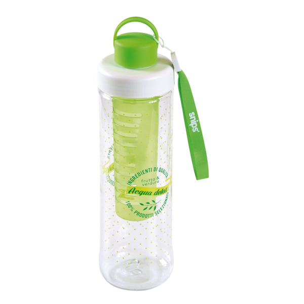 Бутылка с емкостью-ситом для фруктов/льда/трав SNIPS 0,75л (зеленый)