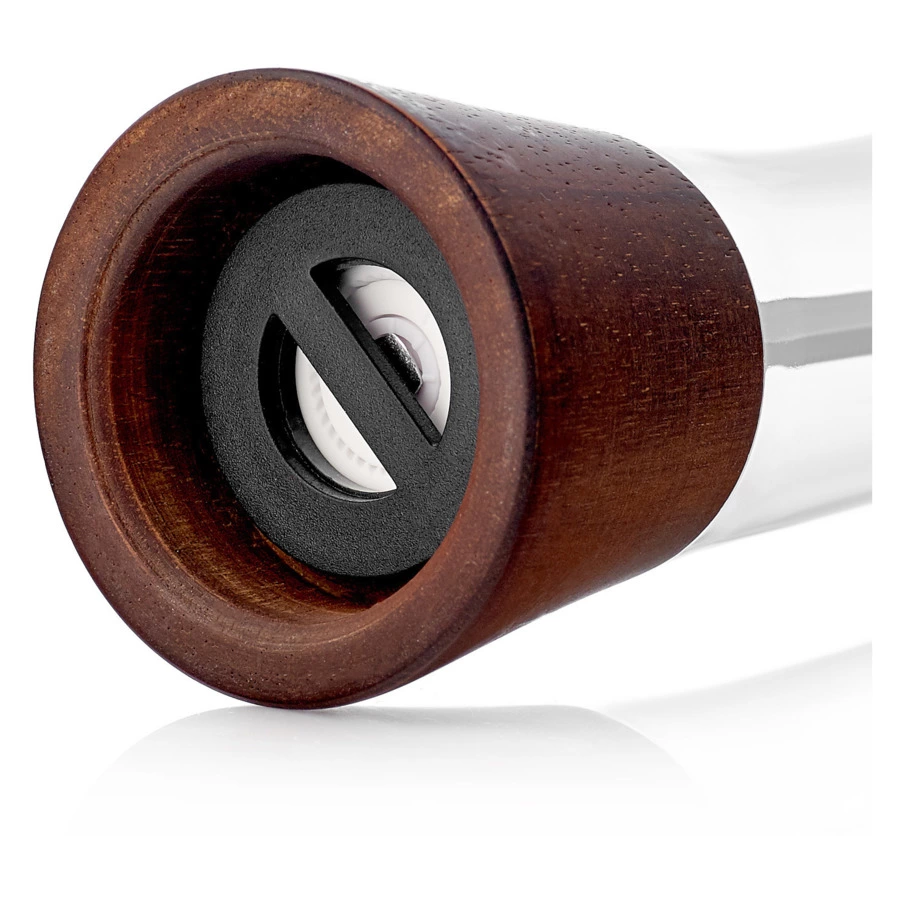 Мельница для соли и перца Walmer Tower 18 см, сталь нержавеющая, темное дерево