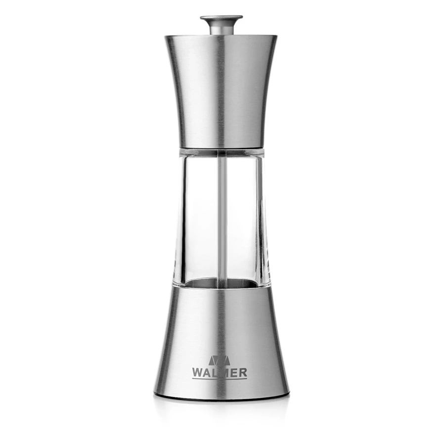 Мельница для соли и перца Walmer Tower 18 см, сталь нержавеющая, стальной матовый