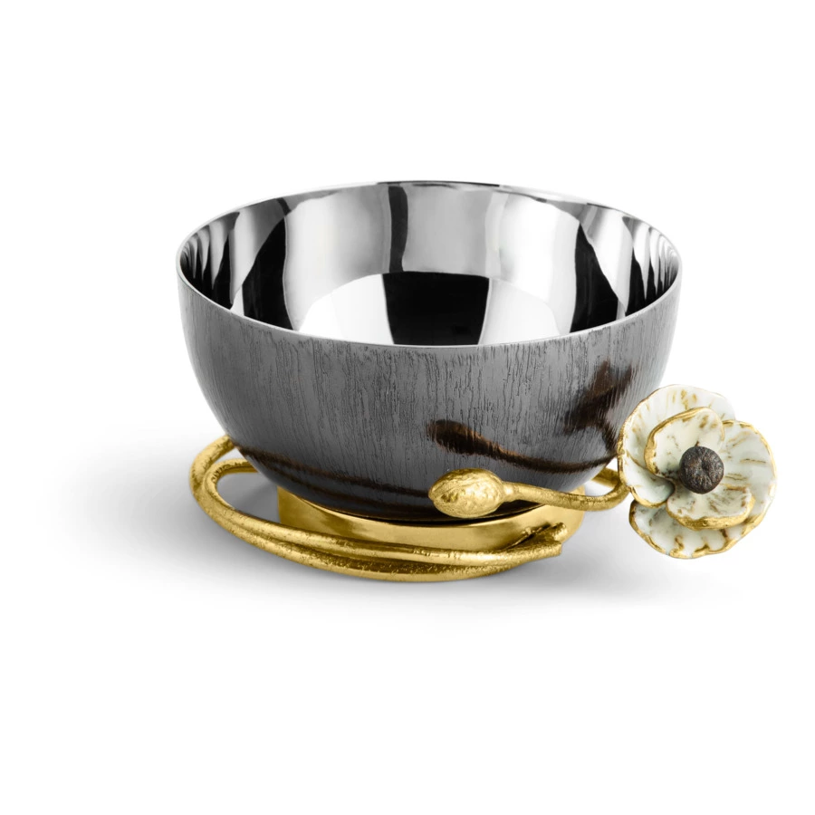 Чаша декоративная Michael Aram Анемоны 17 см, сталь нержавеющая