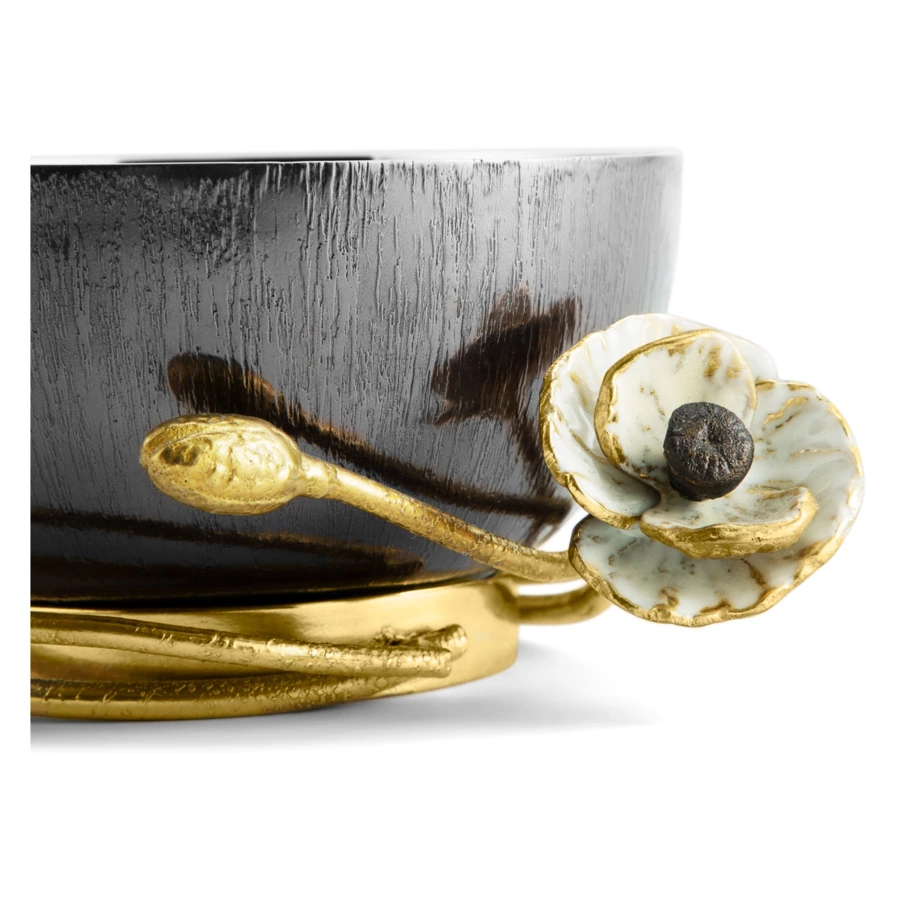 Чаша декоративная Michael Aram Анемоны 17 см, сталь нержавеющая