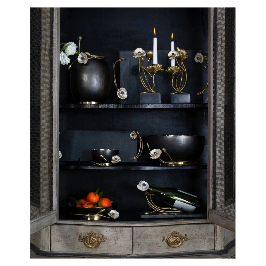 Чаша декоративная Michael Aram Анемоны 17 см, сталь нержавеющая