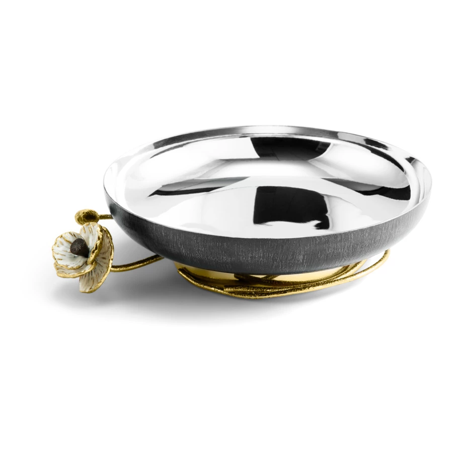 Чаша на ножке Michael Aram Анемоны 23 см, сталь нержавеющая