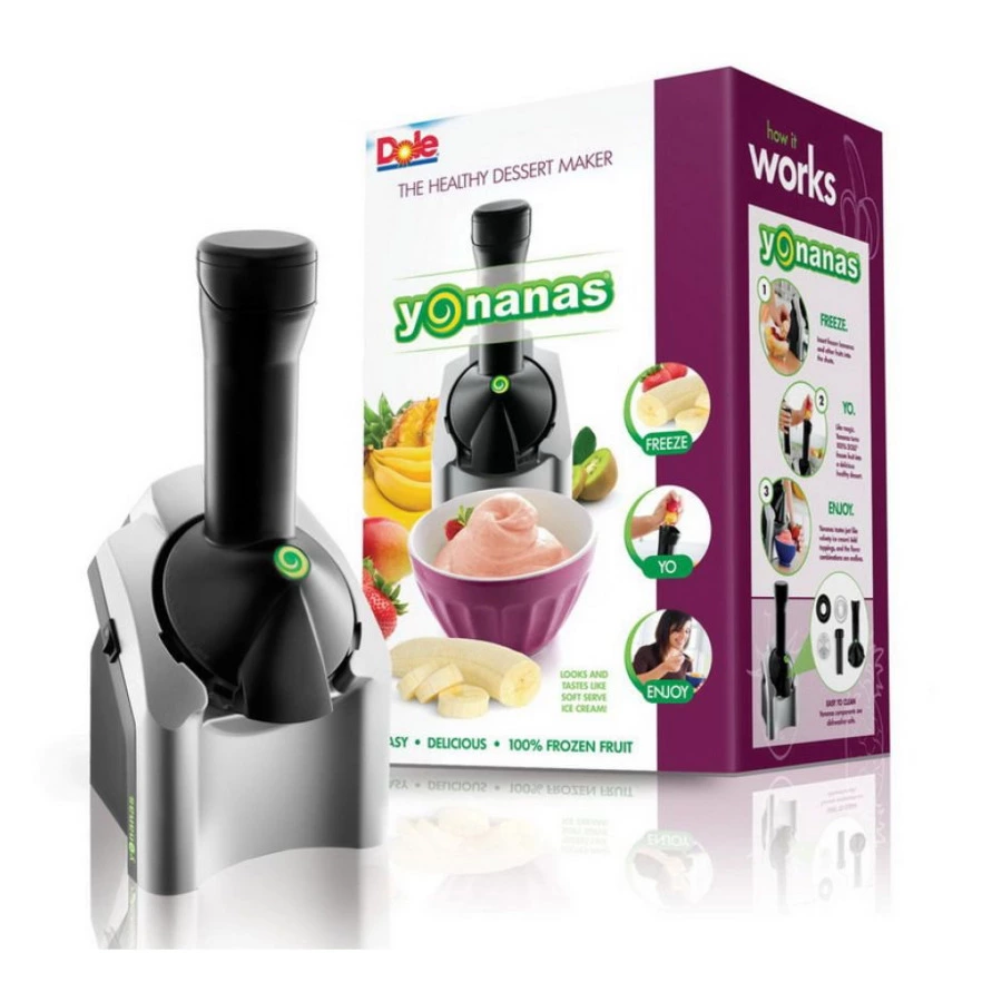 Мороженица электрическая Yonanas Классик 35 см, серебристая