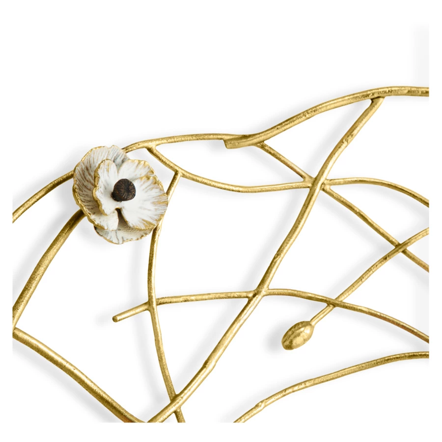 Чаша для центра стола Michael Aram Анемоны 49 см, латунь