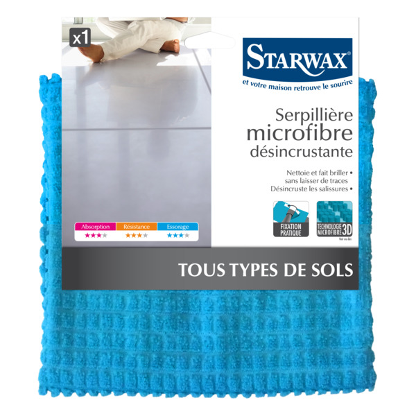 Салфетка из микрофибры для чистки полов Starwax 50х70 см