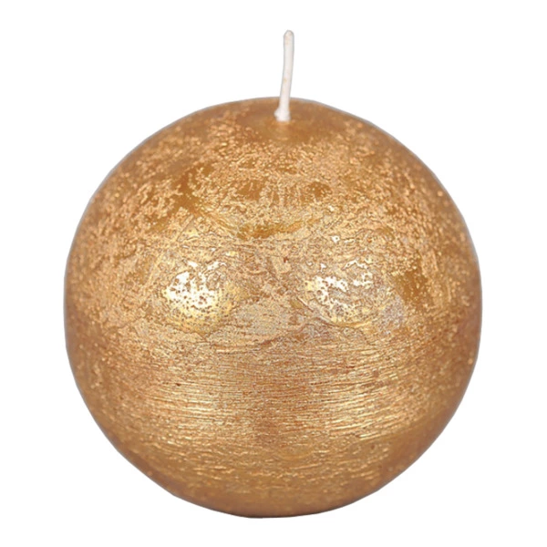 Свеча-шар Luz Your Senses 10 см, золотистая
