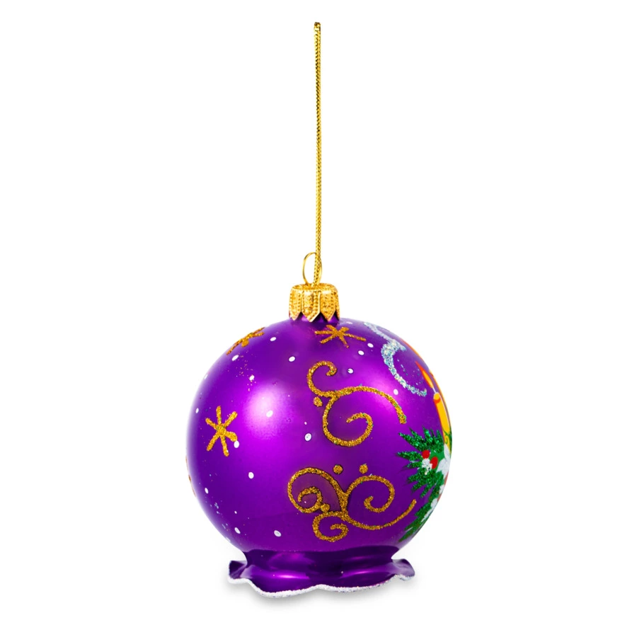 Елочное украшение шар Елочка Елочка Свечи 4 см