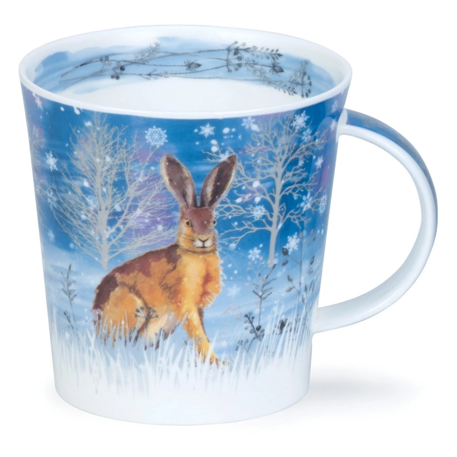 Кружка Dunoon Кернгорм Зайчик в лунном свете 480 мл, фарфор костяной