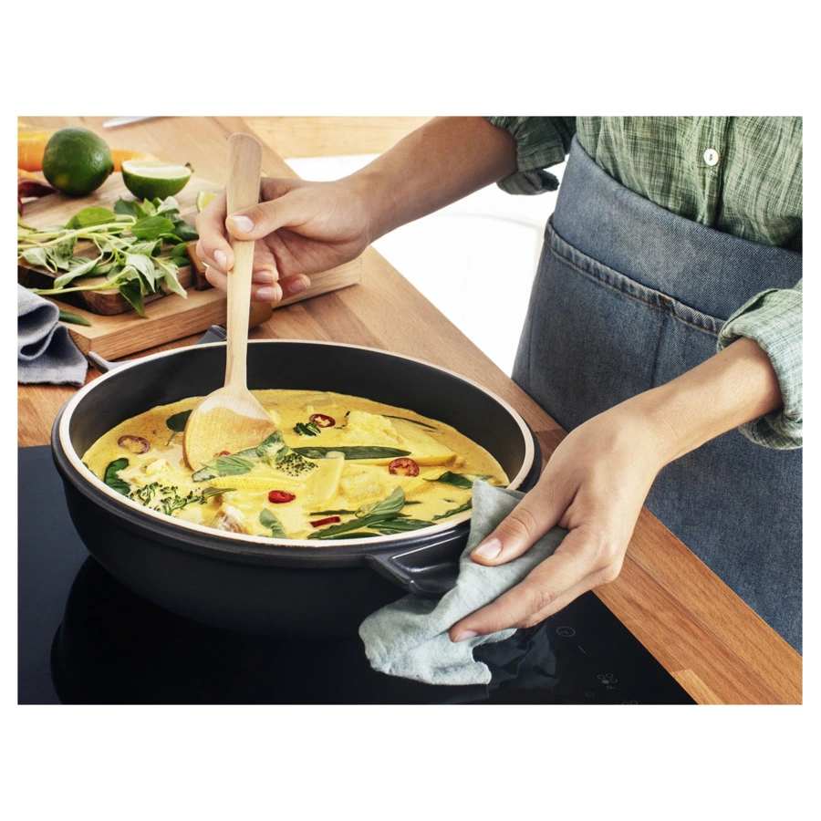 Сотейник Emile Henry Delight 2,5л, 42,6х25,4х8,1 см, графит, керамика жаропрочная