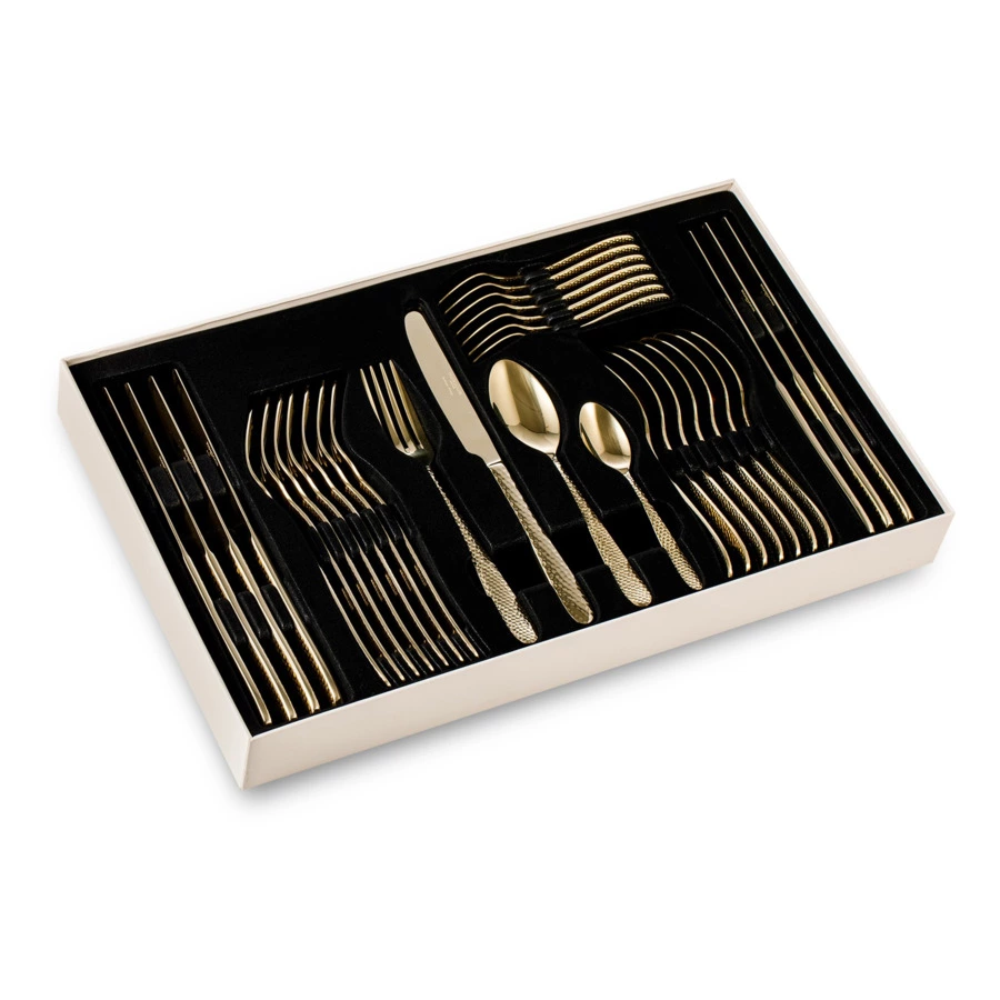 Набор столовых приборов Arthur Price Монсун Мираж Шампань на 8 персон, 32 предмета, п/к