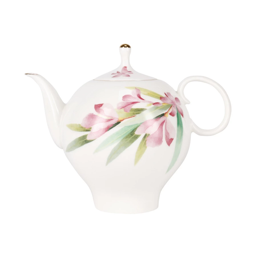 Сервиз чайный ИФЗ Акварель Яблочко на 6 персон 20 предметов, фарфор твердый