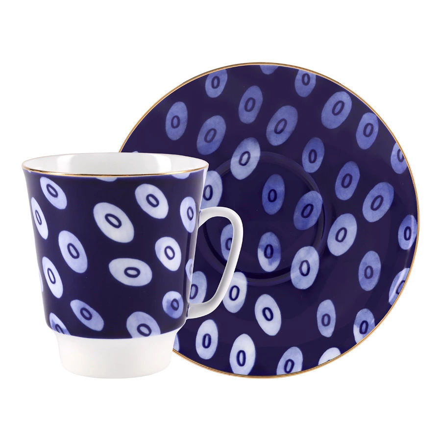 Чашка чайная с блюдцем ИФЗ Gentle Майская, фарфор твердый