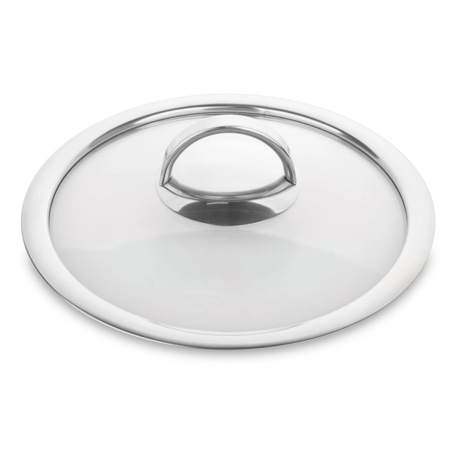 Ковш эмалированный со стеклянной крышкой KOCHSTAR d 18 см 2 л, оранжевая