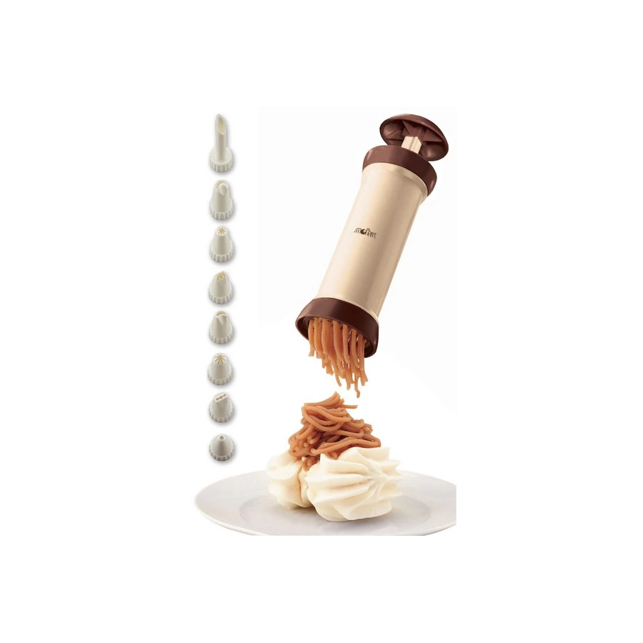 Шприц с 8 насадками для вермишели и декора MoHa Casta, пластик