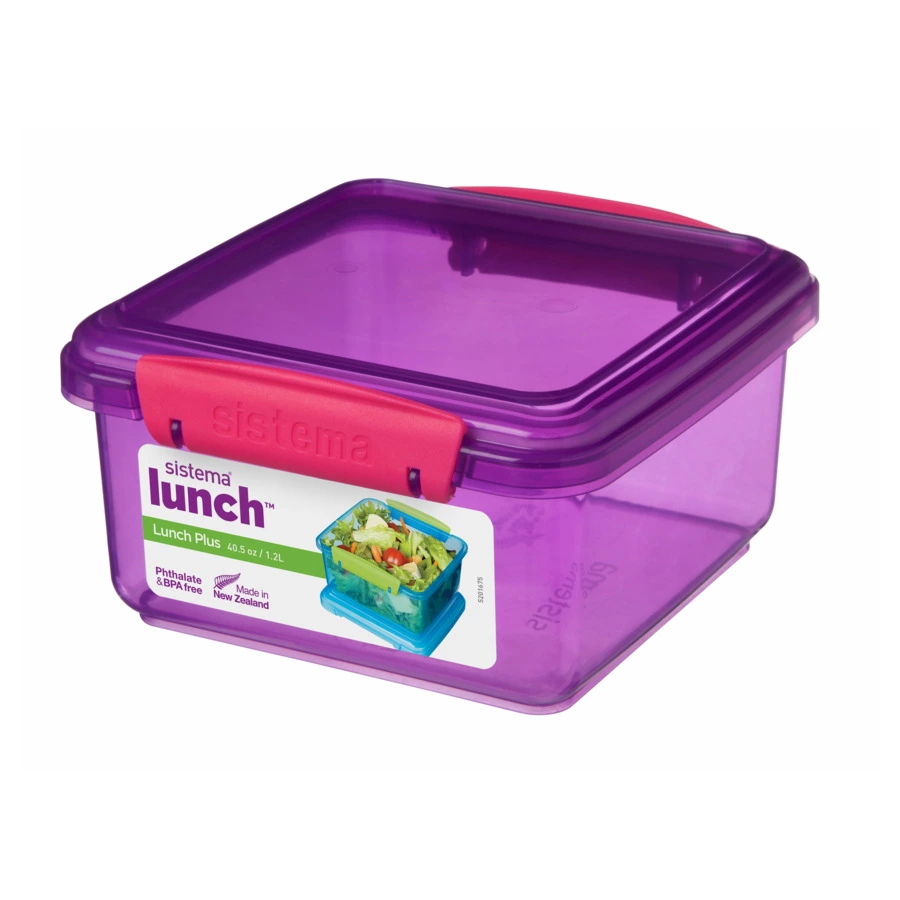 Контейнер Sistema Lunch Plus 1,2 л, 15х15,5х8 см, пластик