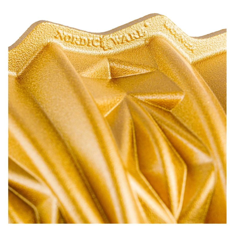 Форма для выпечки 3D Nordic Ware Граненый хрусталь 2,5 л, литой алюминий, золотая