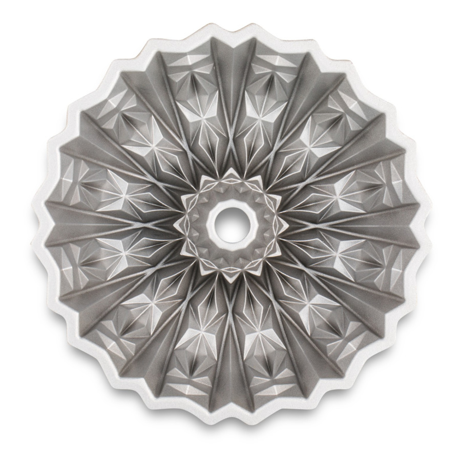 Форма для выпечки 3D Nordic Ware Граненый хрусталь 2,5 л, литой алюминий, золотая