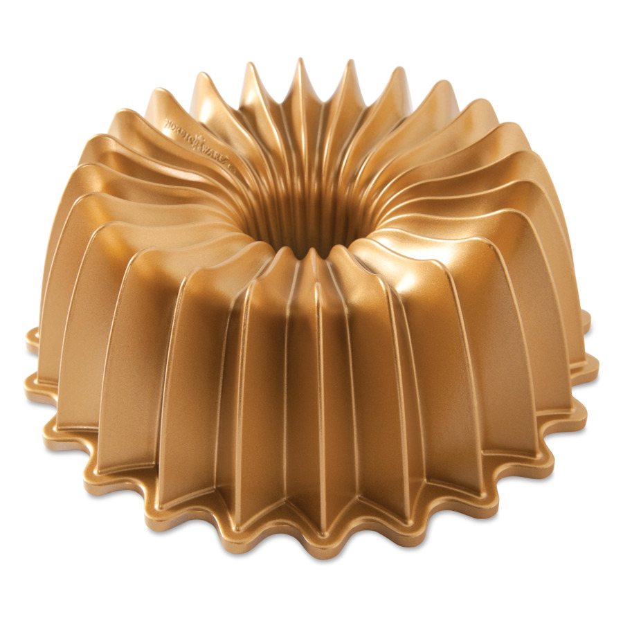 Форма для выпечки 3D Nordic Ware Блеск 2,5 л, литой алюминий, золотая