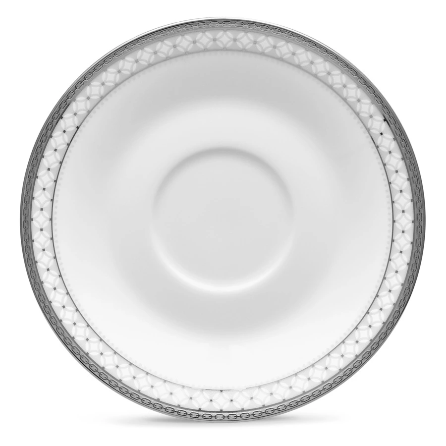 Блюдце для чашки чайной Noritake Рочестер Платиновый кант 15 см